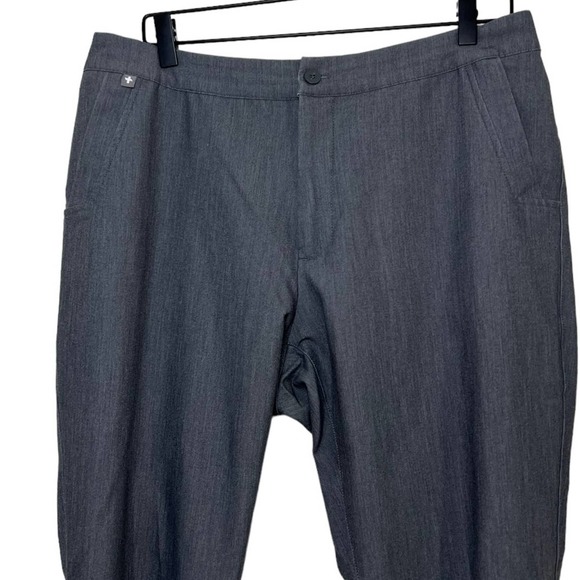Figs Technical Collection Gray Scrub Pants Button Closure Women's size L - Picture 2 of 10